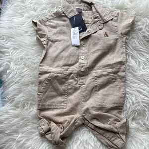 Tan Kids Romper